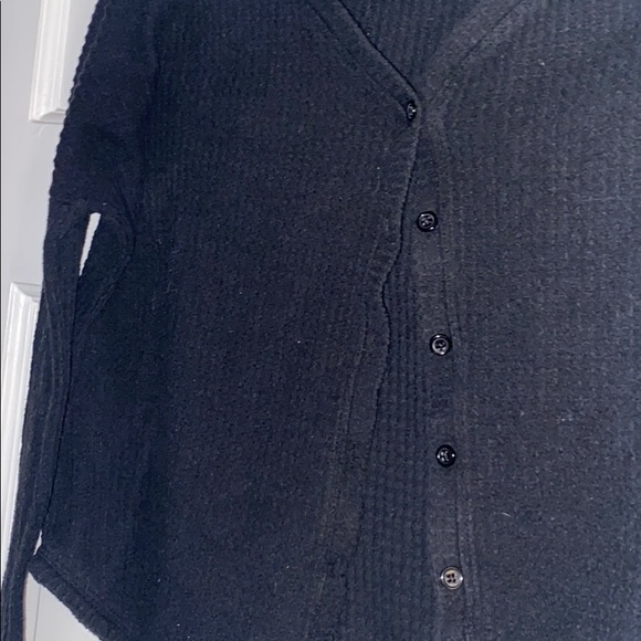 button down waffle top - Picture 2 of 2